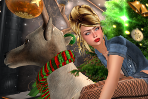 Sparxx on a reindeer Sparxx on a reindeer