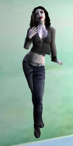 SparklyBabe on her rezday 