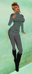 {I.F.} Stripes & Vooh boots